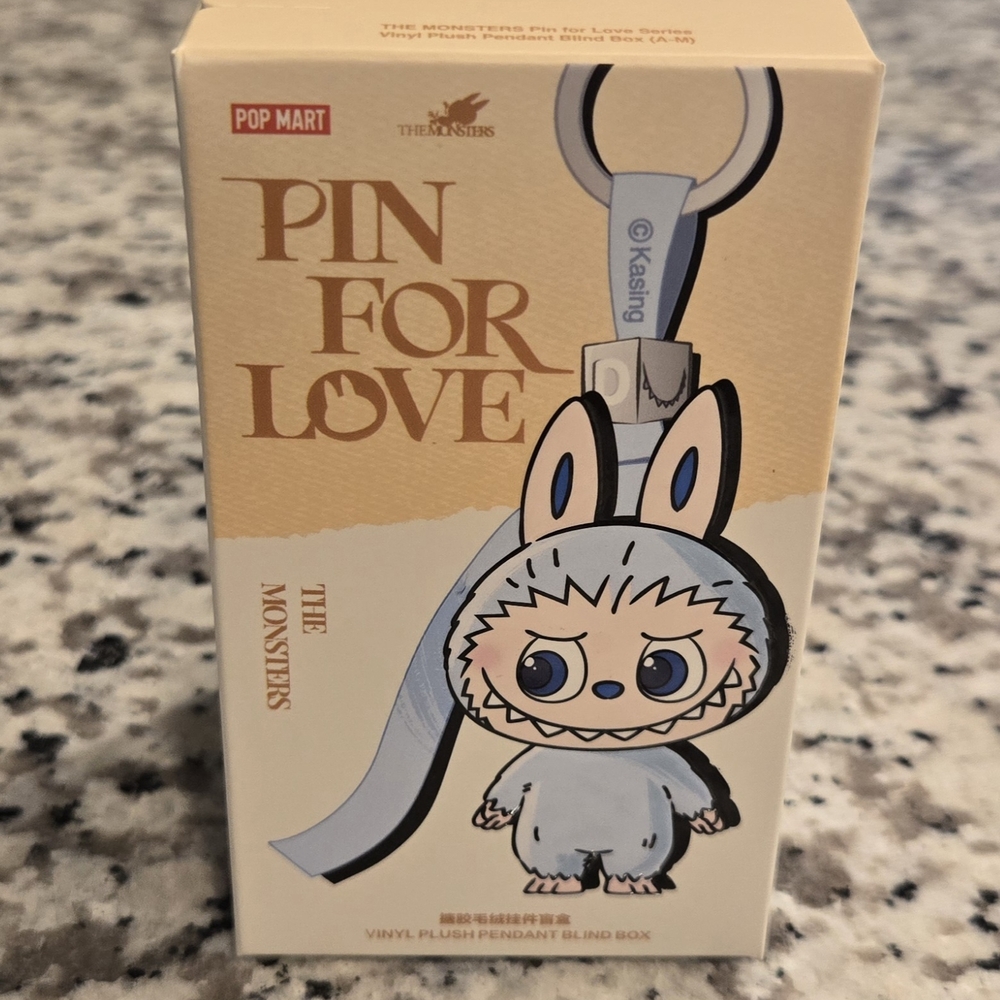 "F" Pin For Love The Monsters Labubu 100% Authentic